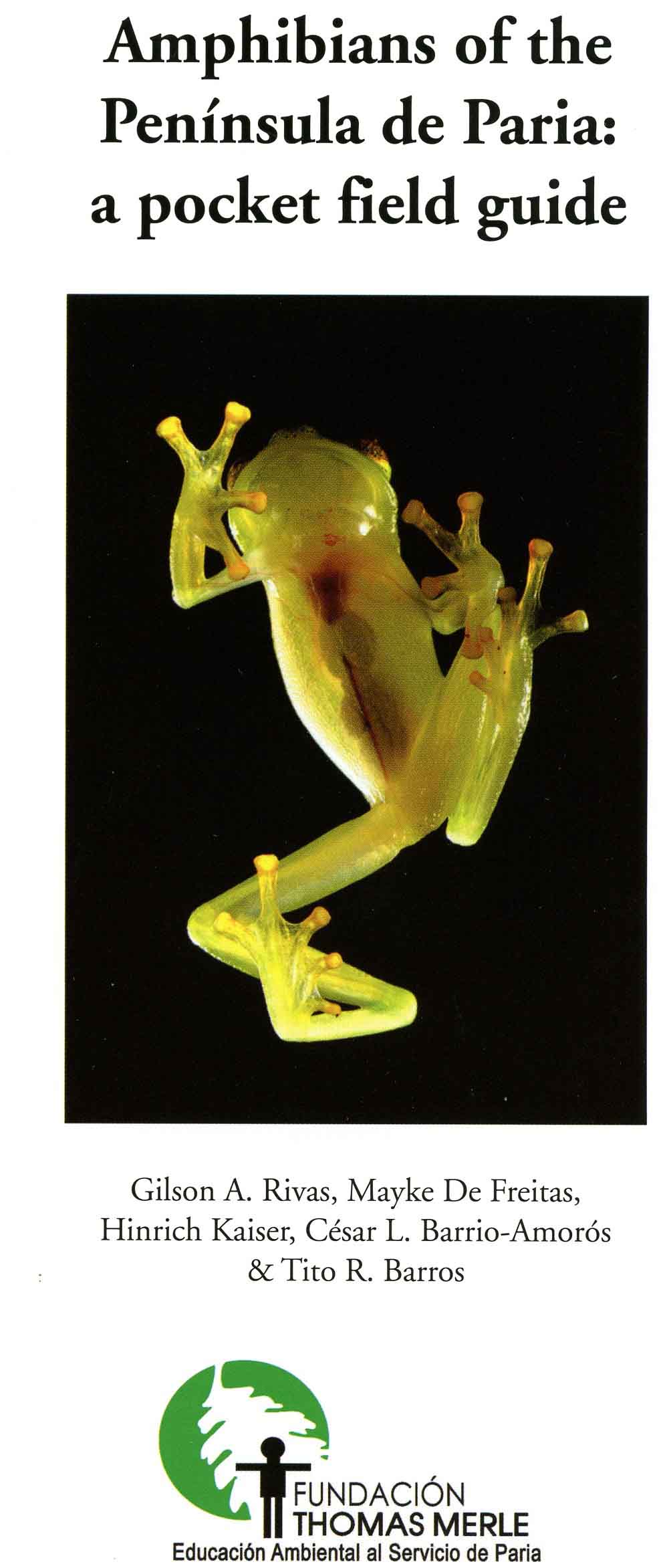 Image for Amphibians of the Península de Paria: a pocket field guide,